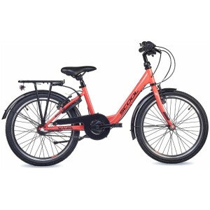 Scool chiX twin 20 Inch 3-Speed Coral/Dark Red