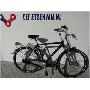 Gazelle Paris C7+ Zwart Glans Heren